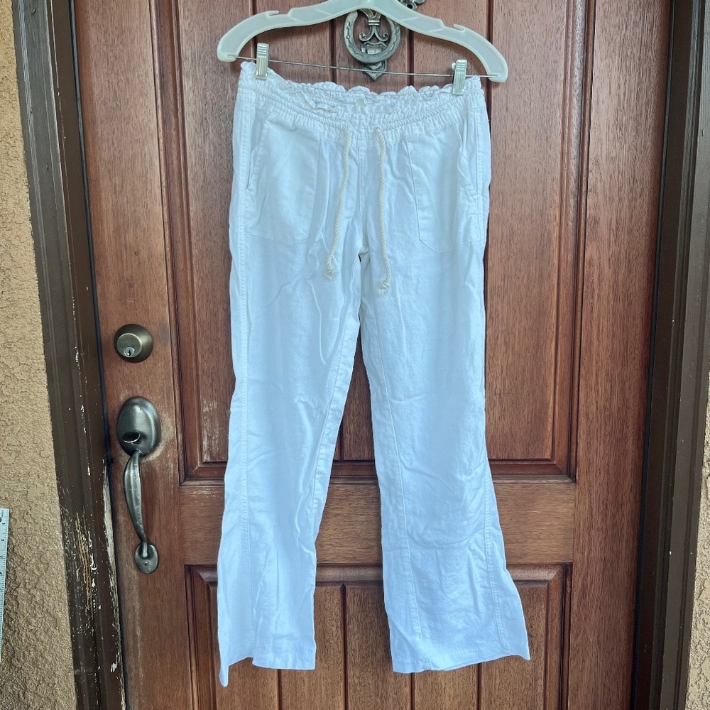 Women's White Roxy Pants
